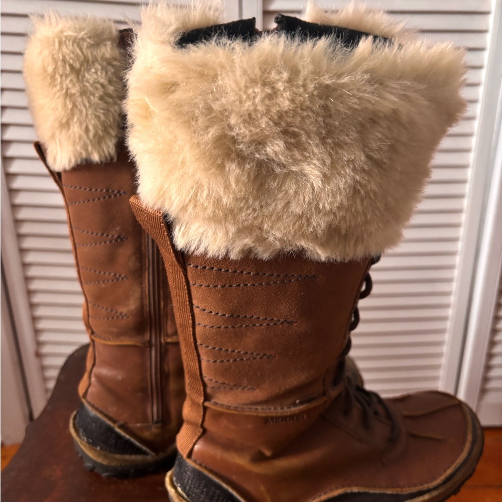 Merrell Women's Tremblant tall Polar Waterproof Lace-Up faux Fur Boot - Picture 6 of 13